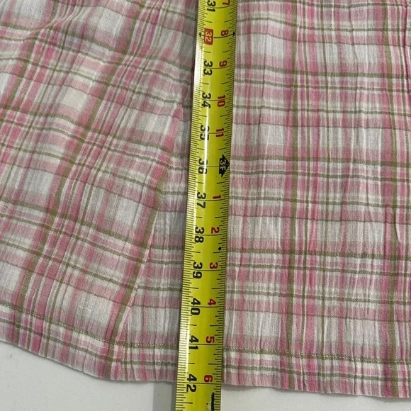 April Cornell Springtime Check Porch Dress in Rose Sage - Picture 13 of 14